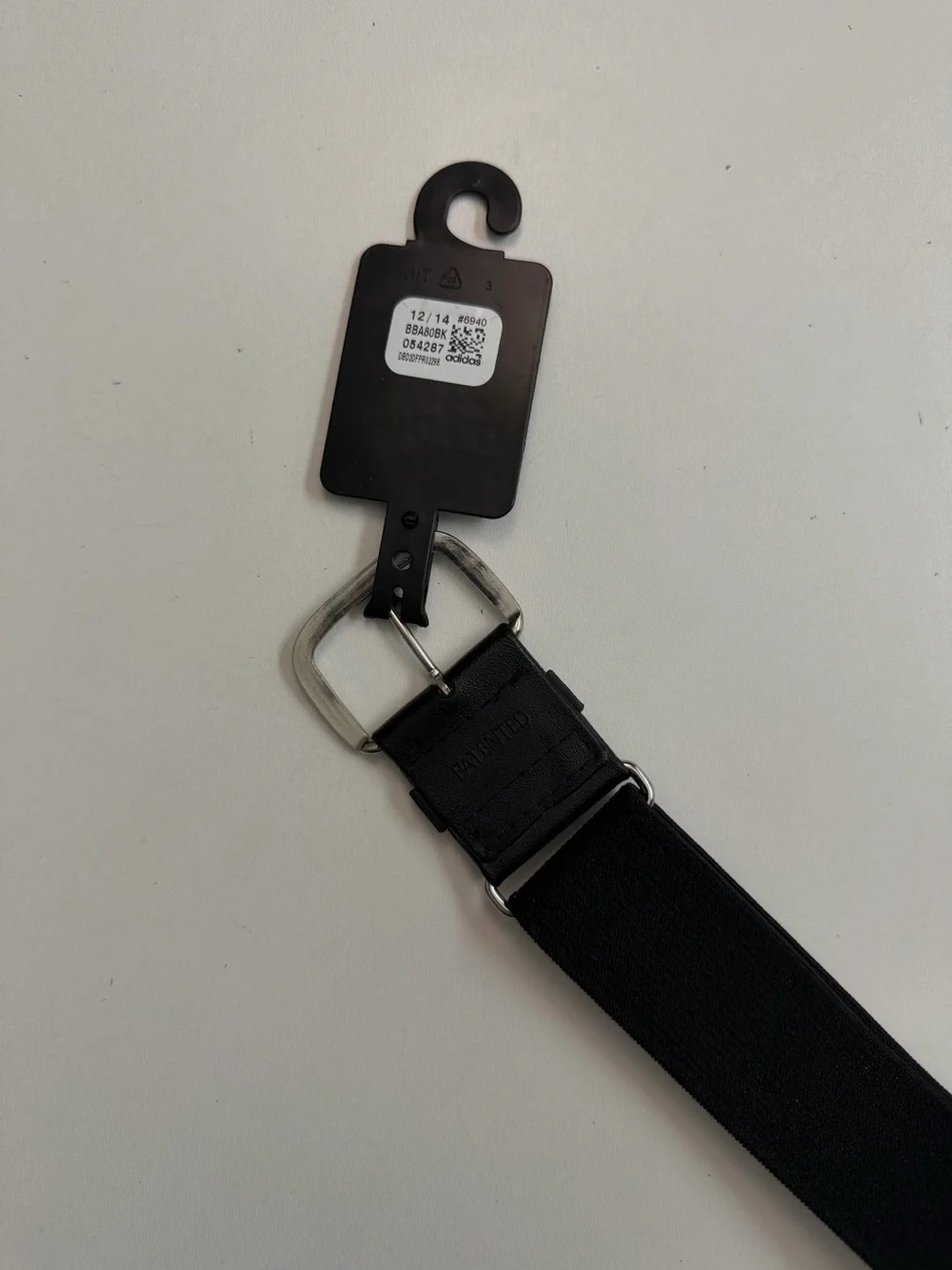 Adidas Baseball Belt Adjustable 32”-46” Stretch Elastic Adult Black Silver
